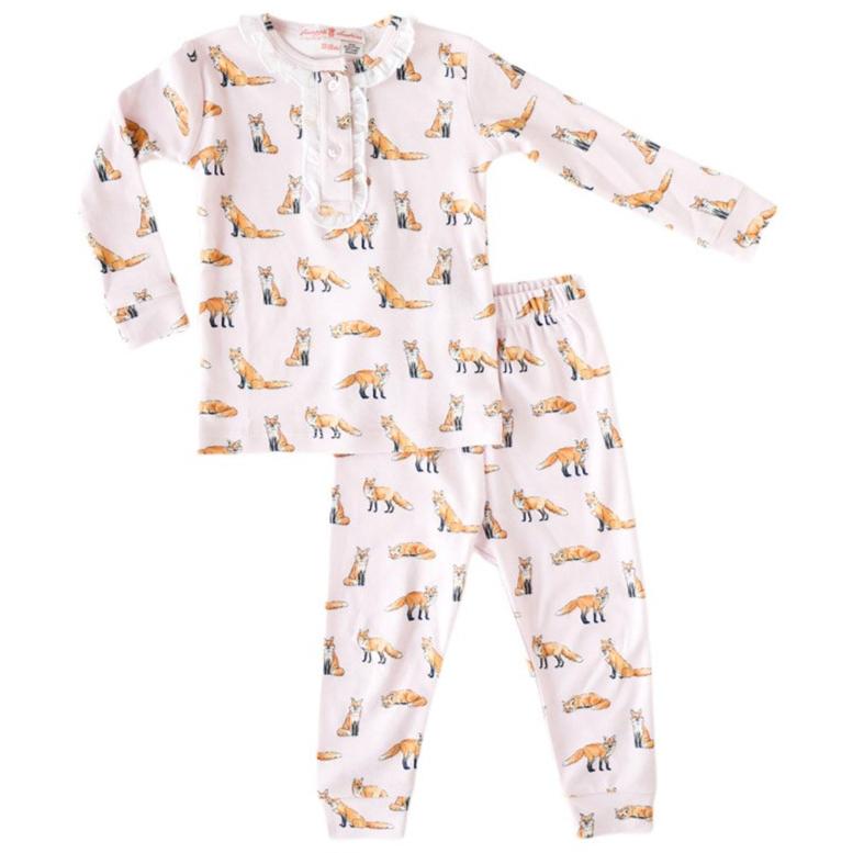 Pink Fox 2-Piece Pajama - HoneyBug 