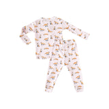 Pink Fox 2-Piece Pajama - HoneyBug 