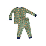 Green Fox 2-Piece Pajama - HoneyBug 