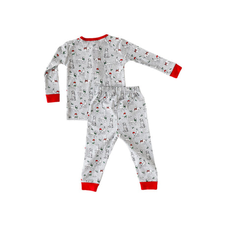 Holiday Dalmatian 2-Piece Pajama Set - HoneyBug 