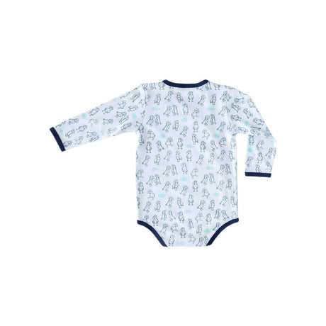 Puffin Print Kimono Onesie - HoneyBug 