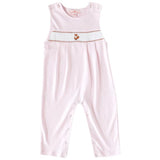 Pink Fox Smocked Romper - HoneyBug 