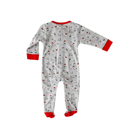 Holiday Dalmatian Footie - HoneyBug 