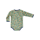 Green Fox Kimono Onesie - HoneyBug 