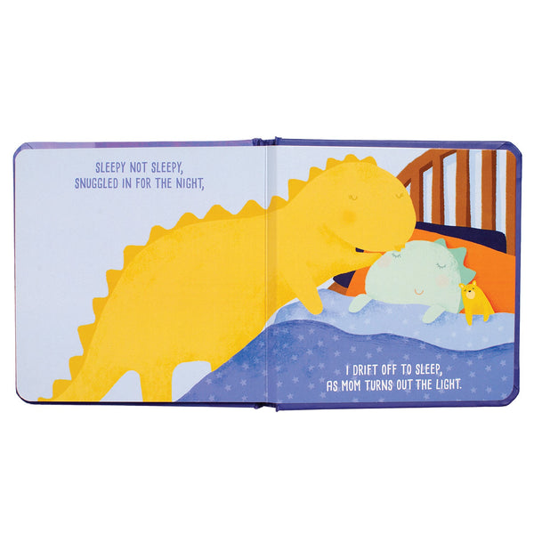 Sleepy Not Sleepy - A Tiny Dino's Bedtime Adventure Board Book by Manhattan Toy - HoneyBug 