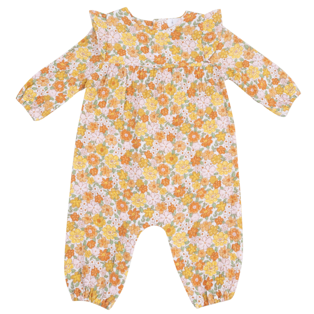 Ruffle Sleeve Romper - HoneyBug 