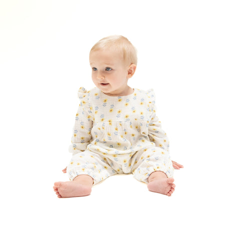 Ruffle Sleeve Romper - HoneyBug 