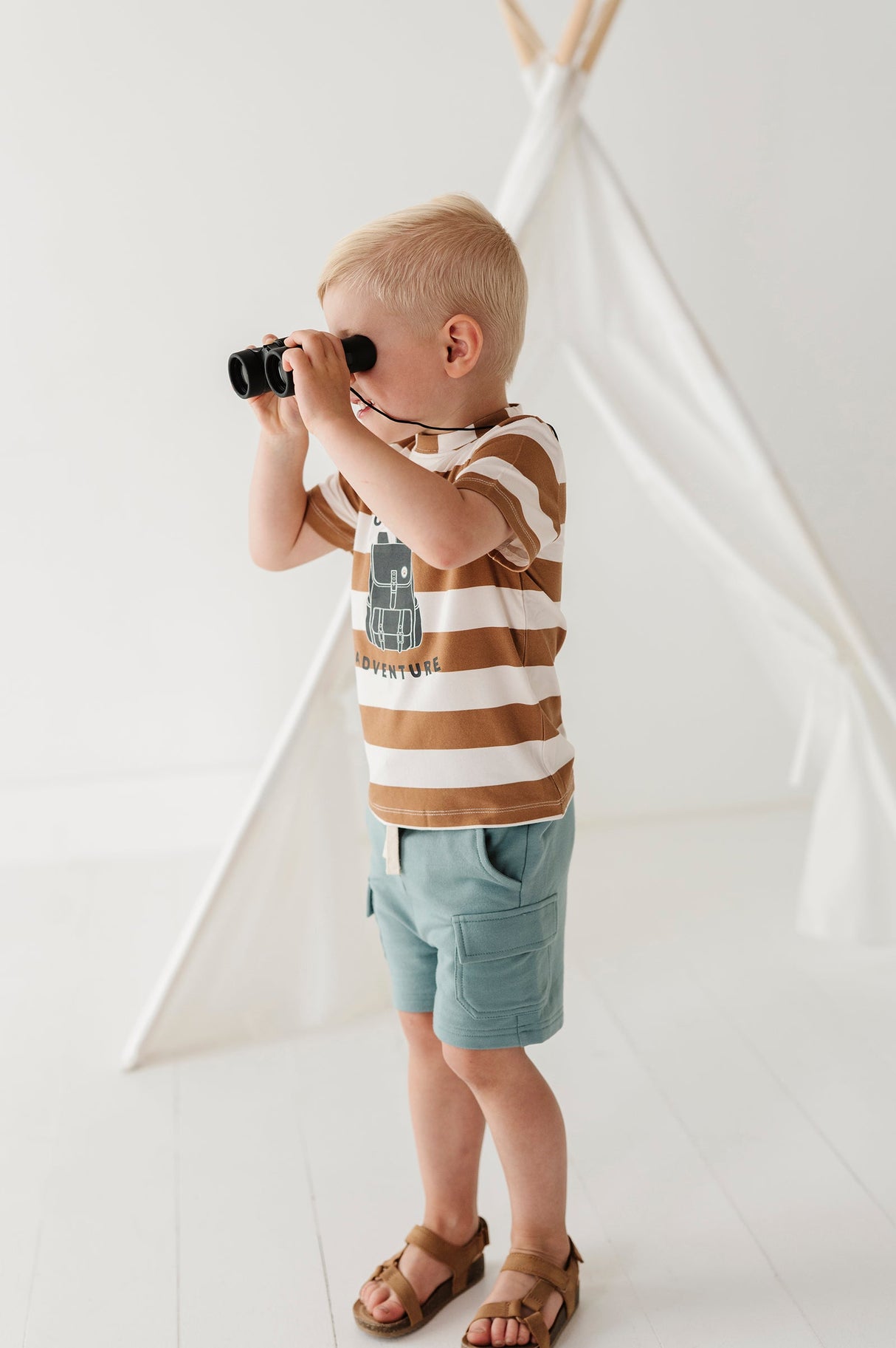 Boy's Cargo Shorts - HoneyBug 