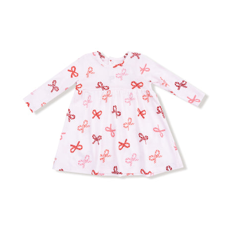 Candy Cane Bows - Simple Dress + Bloomer