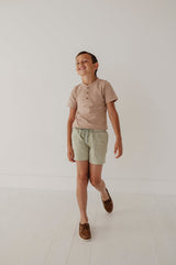 Short Sleeve Henley Shirt