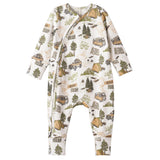 Trailblazer Bamboo Zipper Convertible Romper for Baby Boys