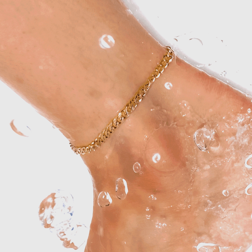 Nyx Curb Chain Anklet - HoneyBug 