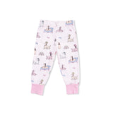 Fancy Hounds with Bows - Short Sleeve Loungewear Set