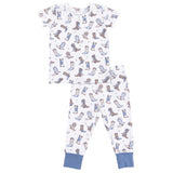Cowboy Boots - Short Sleeve Loungewear Set