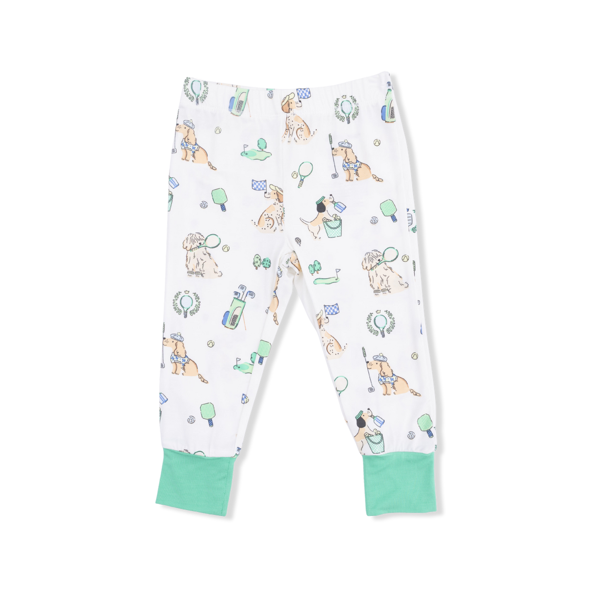 Country Club Dogs Neutral - Short Sleeve Loungewear Set