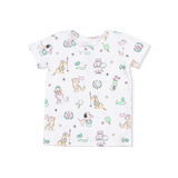 Country Club Dogs Pink - Short Sleeve Loungewear Set