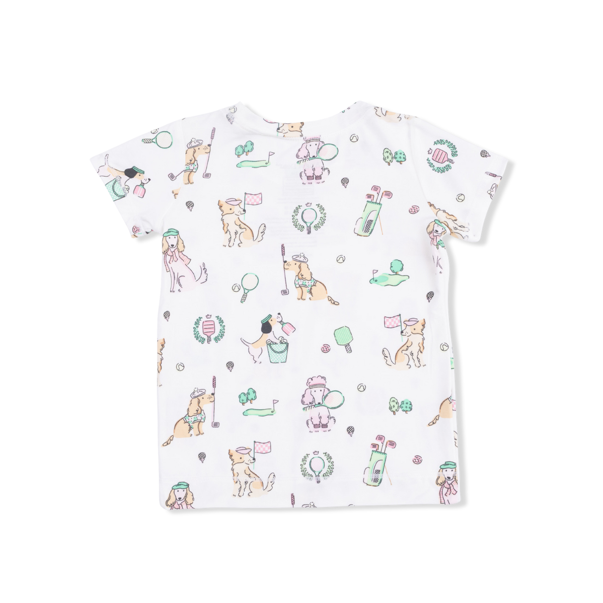 Country Club Dogs Pink - Short Sleeve Loungewear Set