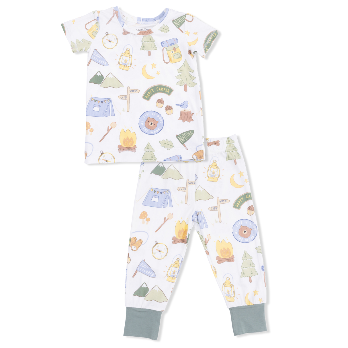 Camping Blue - Short Sleeve Loungewear Set