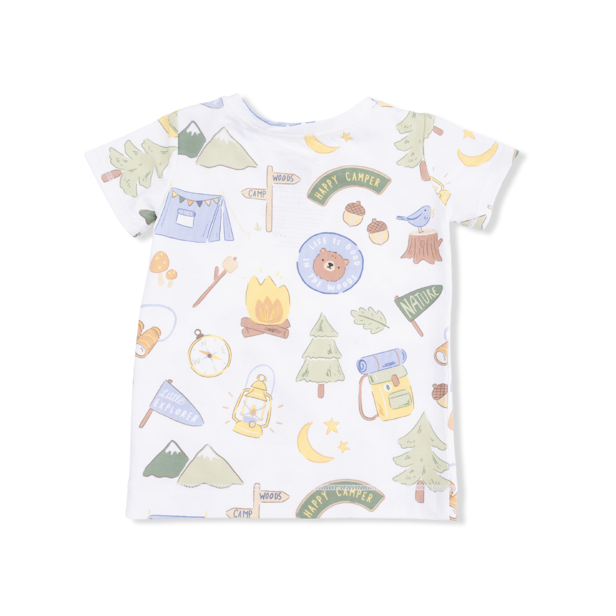 Camping Blue - Short Sleeve Loungewear Set