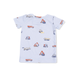 Construction Vehicles - Short Sleeve Loungewear Set