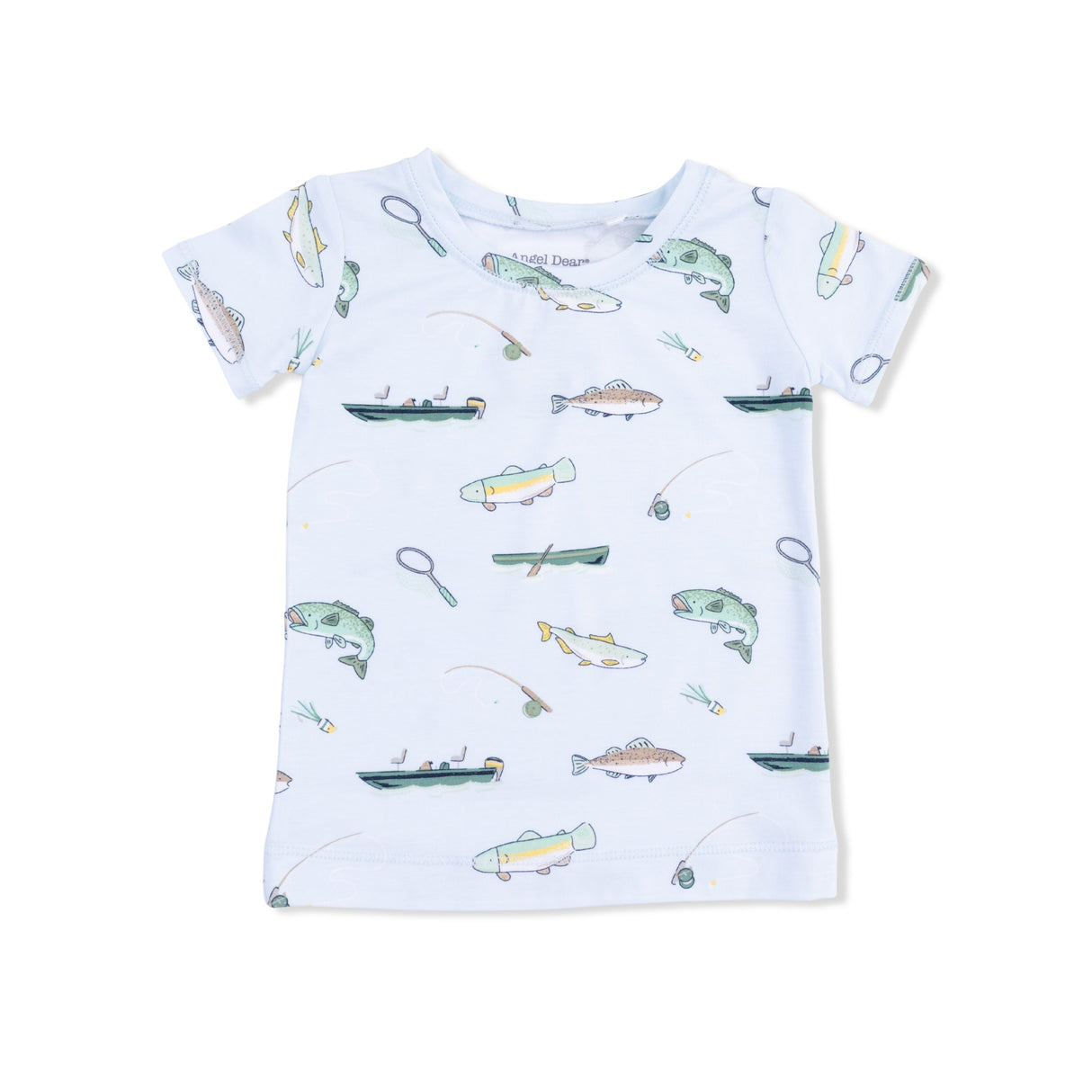 Fishing - Short Sleeve Loungewear Set