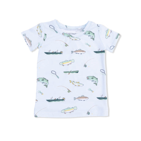 Fishing - Short Sleeve Loungewear Set