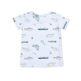 Fishing - Short Sleeve Loungewear Set