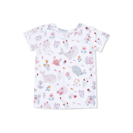 Garden Sea Creatures - Short Sleeve Loungewear Set
