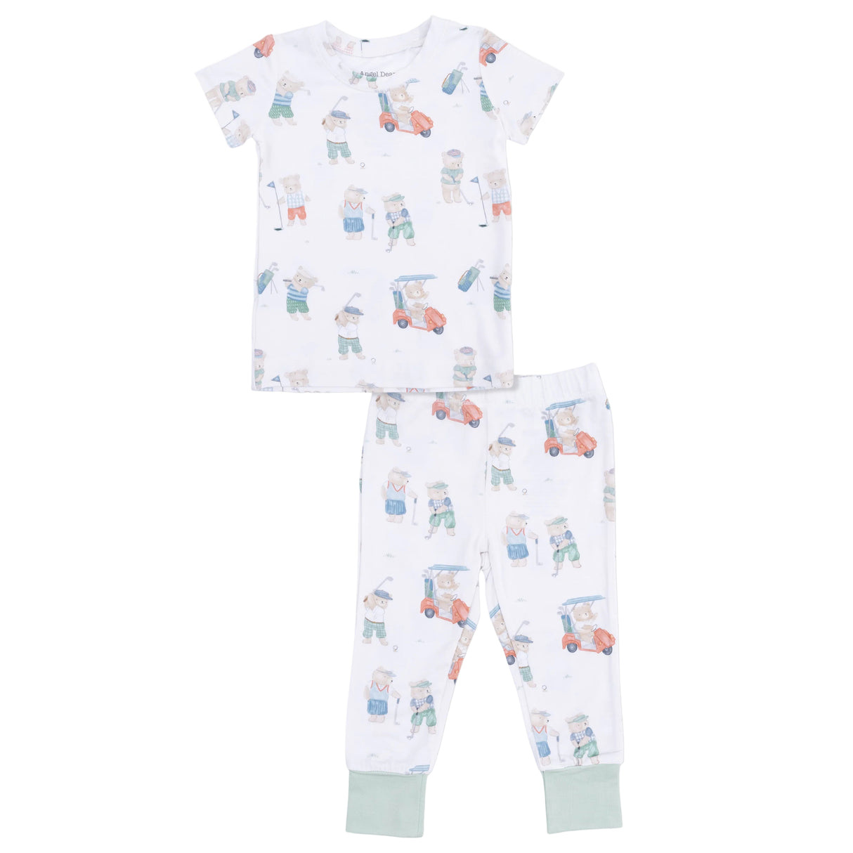 Golfing Teddy Bears - Short Sleeve Loungewear Set