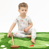 Golfing Teddy Bears - Short Sleeve Loungewear Set