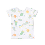 Pickles Playing Pickleball - Short Sleeve Loungewear Set