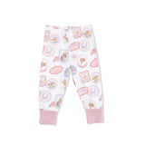 Rodeo Patches Pink - Short Sleeve Loungewear Set