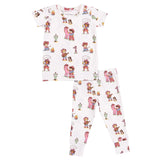 Vintage Cowgirls - Short Sleeve Loungewear Set