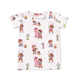 Vintage Cowgirls - Short Sleeve Loungewear Set