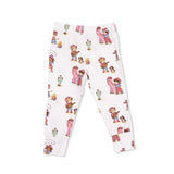 Vintage Cowgirls - Short Sleeve Loungewear Set