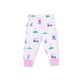 Vintage Golf Carts Pink - Short Sleeve Loungewear Set