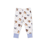 Farm Animals Rope Cameos Uni - Short Sleeve Loungewear Set