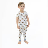 Farm Animals Rope Cameos Uni - Short Sleeve Loungewear Set