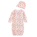 Bamboo Blend Hat & Sleepgown Set - Wild at Heart