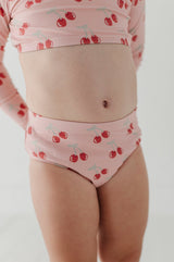 Girl's Crop Two-Piece Swimsuit