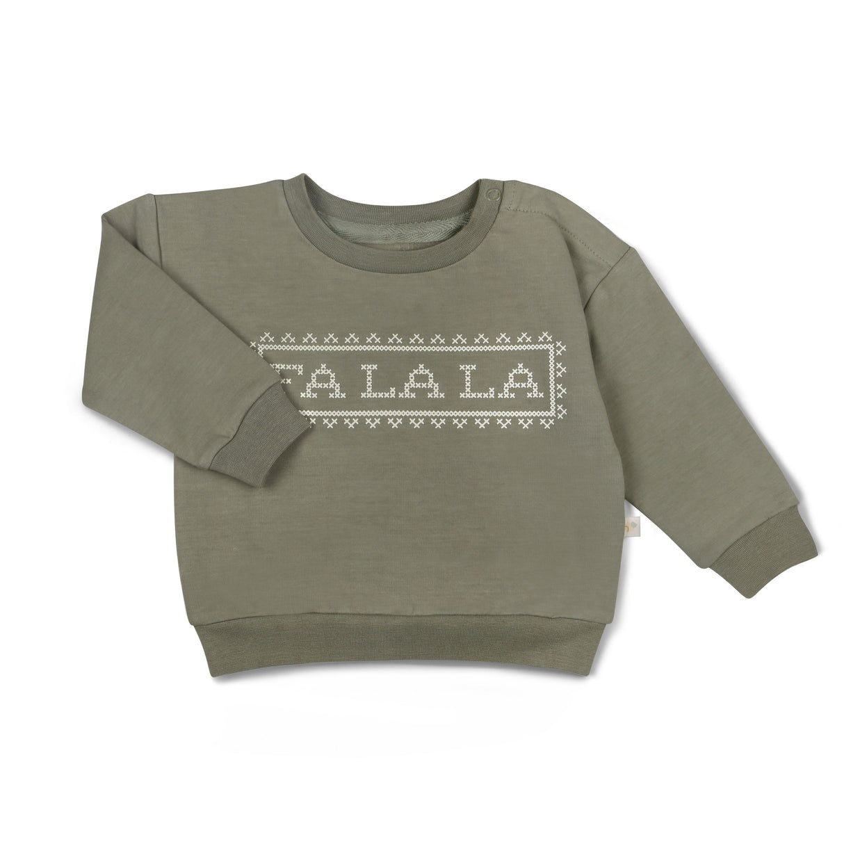 Organic Fleece Sweatshirt - Fa La La - HoneyBug 