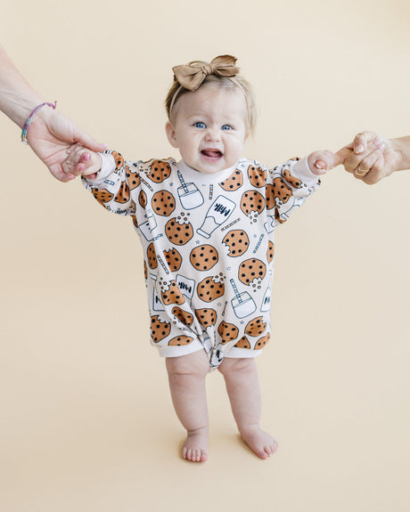 Bubble Romper | Milk & Cookies - HoneyBug 