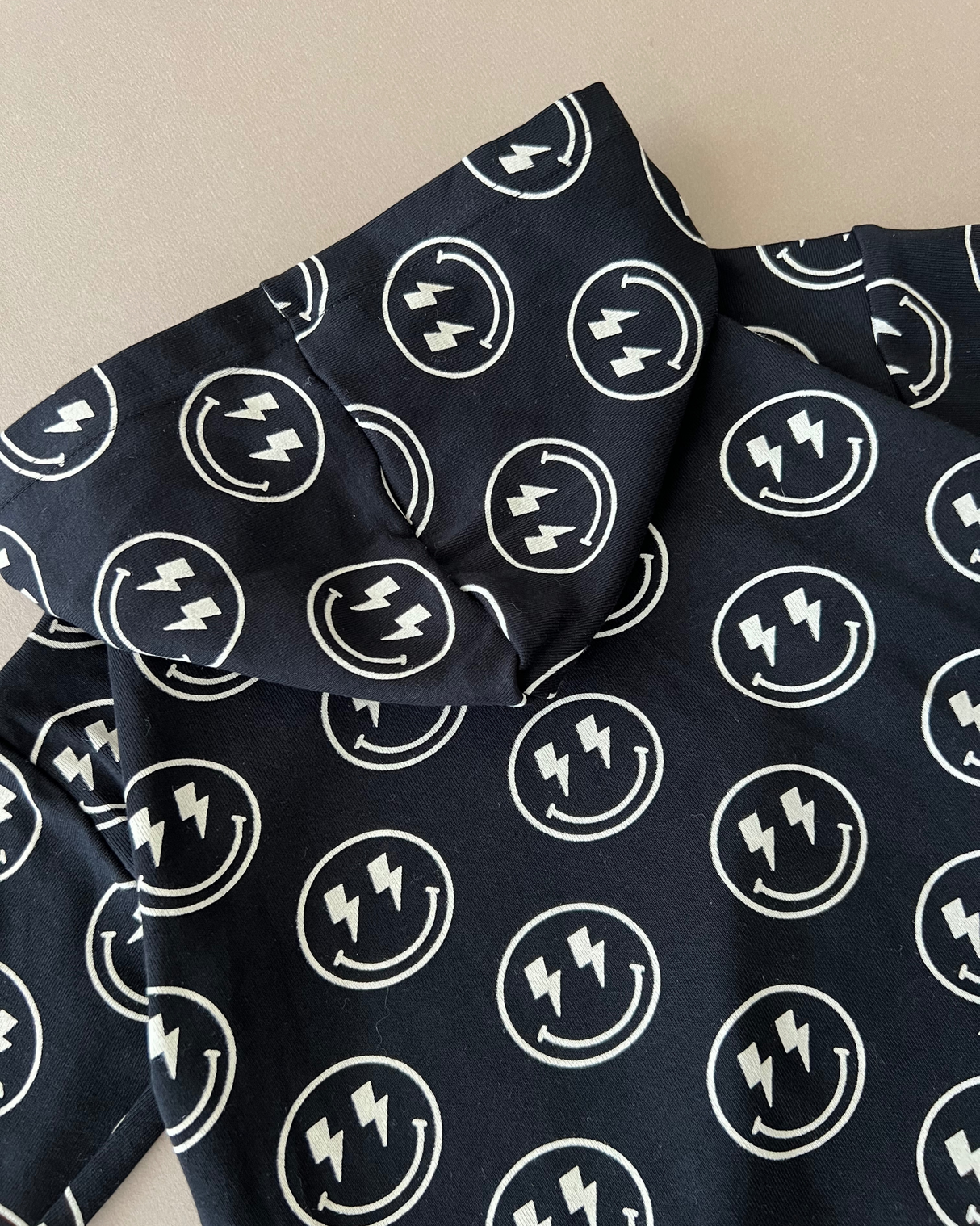 Hooded Bubble Romper  | Electric Smiley - HoneyBug 