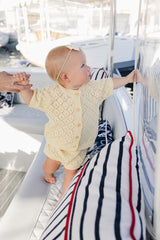 Yellow Cardigan Bloomer Set