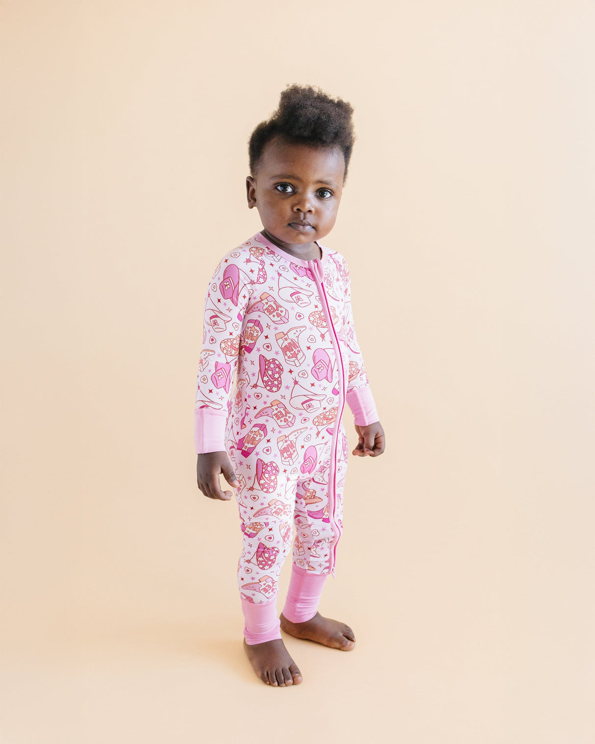 Bamboo Zip Romper | Cowgirl - HoneyBug 