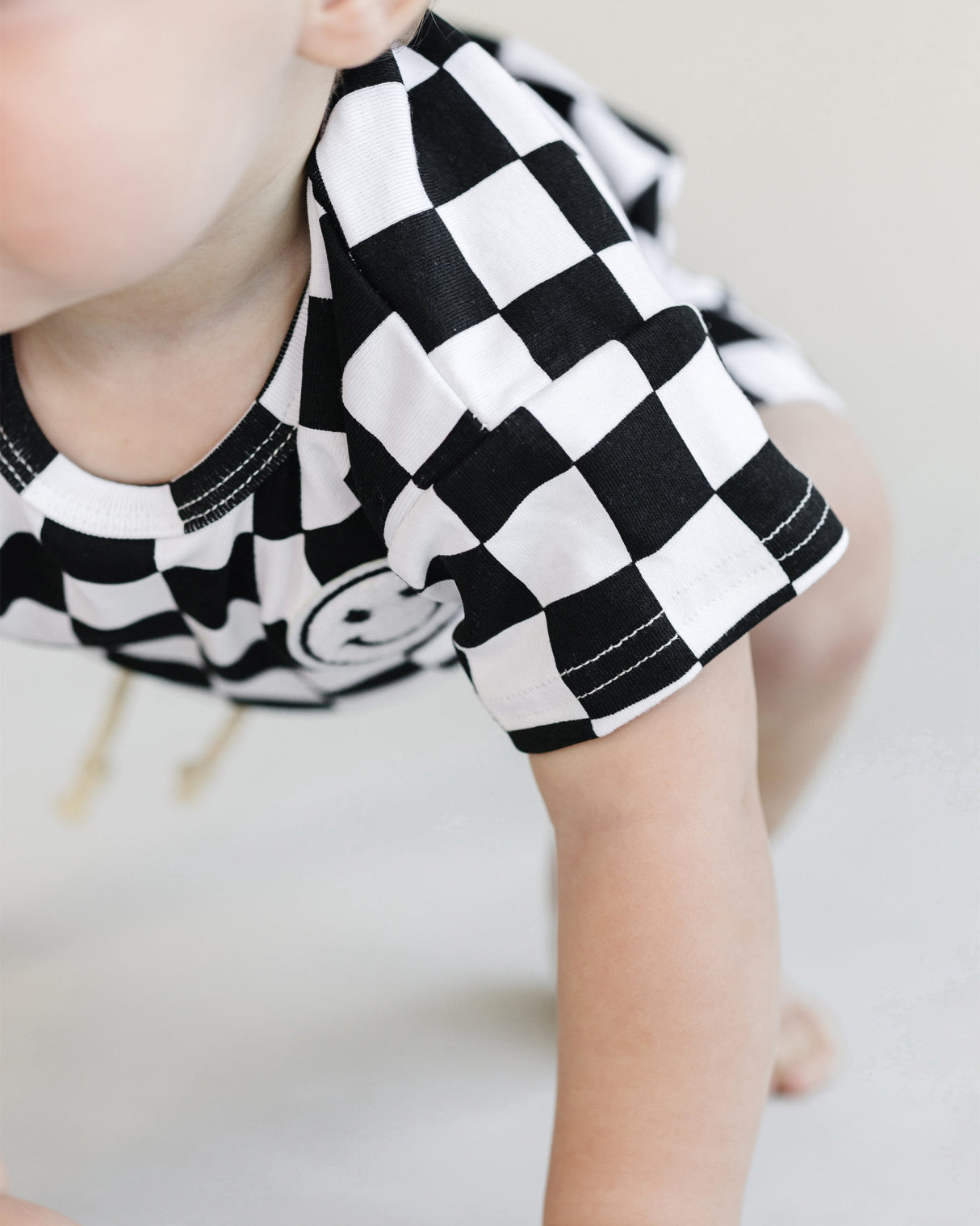 Checkered Shorts Set | Black - HoneyBug 