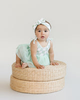 Tutu Romper | Checkered Mint - HoneyBug 