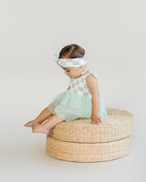 Tutu Romper | Checkered Mint - HoneyBug 