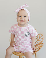 Checkered Shorts Set | Pink - HoneyBug 