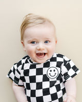Checkered Shorts Set | Black - HoneyBug 
